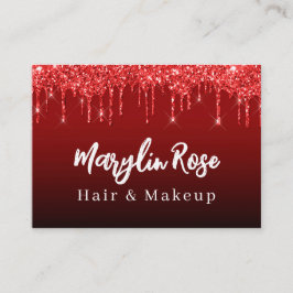 ELEGANT GLITZER TROPFEN CHIC CUSTOMIZIERBAR VISITENKARTE