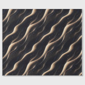 Elegant glitzernde Fantasie und Dünentexturen Geschenkpapier (Flach)