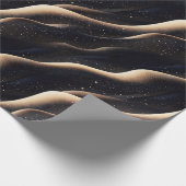 Elegant glitzernde Fantasie und Dünentexturen Geschenkpapier (Ecke)