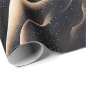 Elegant glitzernde Fantasie und Dünentexturen Geschenkpapier (Rolleneckpunkt)
