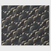 Elegant glitzernde Fantasie und Dünentexturen Geschenkpapier (Flach)