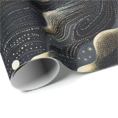 Elegant glitzernde Fantasie und Dünentexturen Geschenkpapier (Rolleneckpunkt)