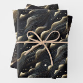 Elegant glitzernde Fantasie und Dünentexturen Geschenkpapier Set (Beispiel)