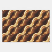 Elegant glitzernde Fantasie und Dünentexturen Geschenkpapier Set (Vorderseite 3)