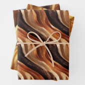 Elegant glitzernde Fantasie und Dünentexturen Geschenkpapier Set (Beispiel)