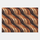 Elegant glitzernde Fantasie und Dünentexturen Geschenkpapier Set (Vorderseite)