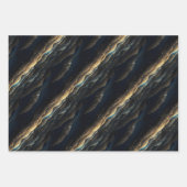 Elegant glitzernde Fantasie und Dünentexturen Geschenkpapier Set (Vorderseite)