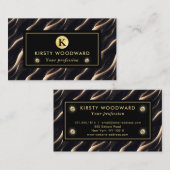 Elegant glitzernde Fantasie und Dünentexturen Visitenkarte (Vorne/Hinten)