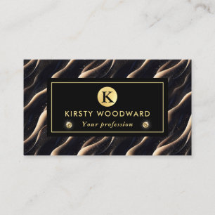 Elegant glitzernde Fantasie und Dünentexturen Visitenkarte