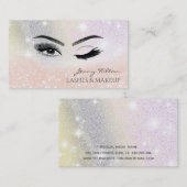 Elegant glitzernde, glänzende, winzige Augen Visitenkarte (Vorne/Hinten)