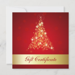 Elegant Glows Frohe Weihnachtsbaum-Geschenkkarte