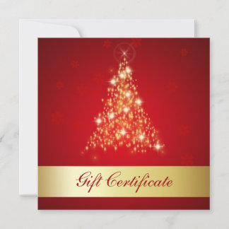 Elegant Glows Frohe Weihnachtsbaum-Geschenkkarte