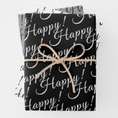 elegant GLÜCKLICH! | Geschenkpapier Set (Beispiel)