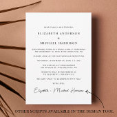 Elegant glücklich immer nach dem Foto Hochzeit Emp Ankündigung