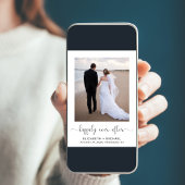 Elegant glücklich immer nach dem Foto Hochzeit Emp Einladung