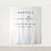 Elegant glücklich immer nach Hochzeit Wandteppich (Vorderseite)