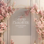 Elegant glücklich immer nach Hochzeit Willkommen | Acrylschild