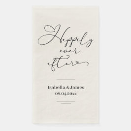 Elegant glücklich immer nach romantischer Hochzeit Serviette