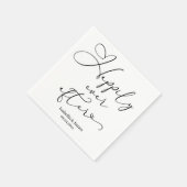 Elegant glücklich je nach romantischer weißer Hoch Serviette (Ecke)