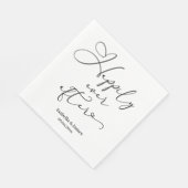 Elegant glücklich je nach romantischer weißer Hoch Serviette (Ecke)