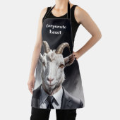 Elegant goat gentleman in formal portrait scene schürze (InSitu)