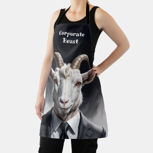 Elegant goat gentleman in formal portrait scene schürze (InSitu)