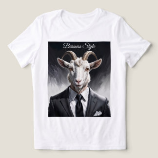 Elegant goat gentleman in formal portrait scene Tri-Blend shirt