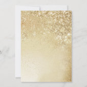 Elegant Gold 40. Geburtstag Einladung (Rückseite)