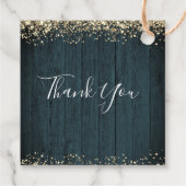 Elegant Gold 50. Geburtstagsschrift Geschenkanhänger (Rückseite)