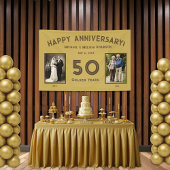 Elegant Gold 50. Hochzeitstag Banner