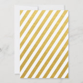 Elegant Gold 50. Hochzeitstag Einladung (Rückseite)