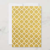 Elegant Gold 50. Hochzeitstag Einladung (Rückseite)