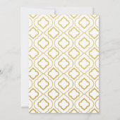 Elegant Gold 50. Hochzeitstag Einladungen (Rückseite)