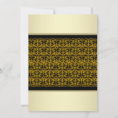 Elegant Gold 50. Hochzeitstag Einladungen (Rückseite)