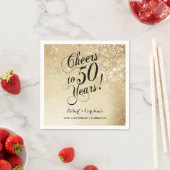 Elegant Gold 50. Jubiläum Serviette (Beispiel)