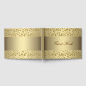 Elegant Gold 50. Wedding Anniversary Gast Book Gästebuch (Voll)