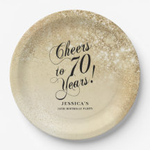 Elegant Gold 70. Geburtstag