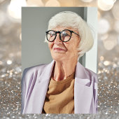 Elegant Gold 85. Foto Geburtstag Einladung