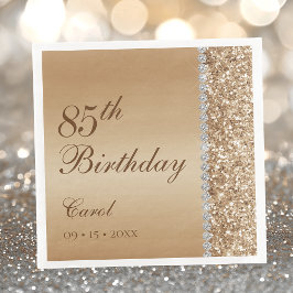 Elegant Gold 85. Geburtstag Serviette