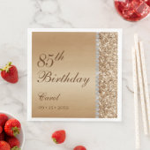 Elegant Gold 85. Geburtstag Serviette (Beispiel)