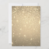 Elegant Gold 90. Geburtstag Einladung (Rückseite)