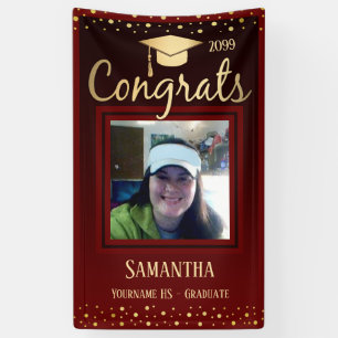 Elegant Gold Abschluss Class of 2022 Foto Banner