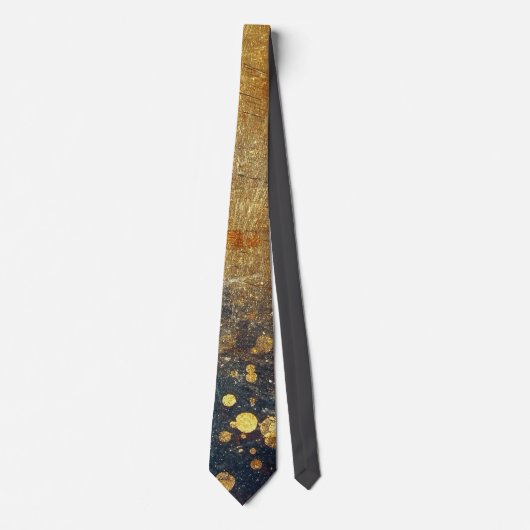 Elegant Gold Accent Tie / Elegante Krawatte (Vorderseite)