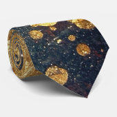 Elegant Gold Accent Tie / Elegante Krawatte (Gerollt)