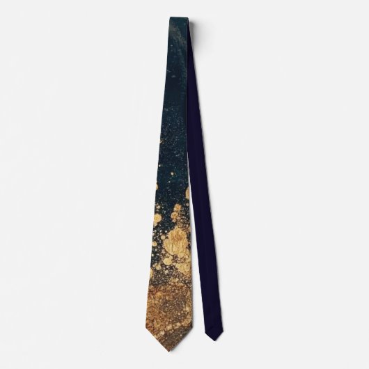 Elegant Gold Accent Tie / Elegante Krawatte (Vorderseite)