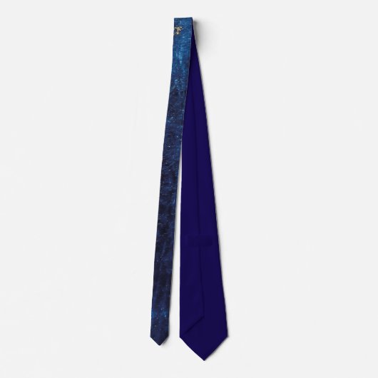 Elegant Gold Accent Tie / Elegante Krawatte (Rückseite)