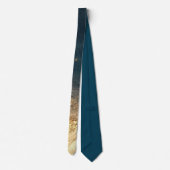 Elegant Gold Accent Tie / Elegante Krawatte (Rückseite)