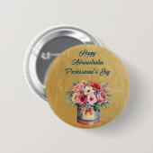 Elegant Gold Administrative Professionals Day Button (Vorne & Hinten)