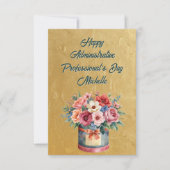Elegant Gold Administrative Professionals Day Dankeskarte (Vorderseite)