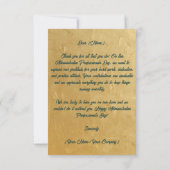 Elegant Gold Administrative Professionals Day Dankeskarte (Rückseite)